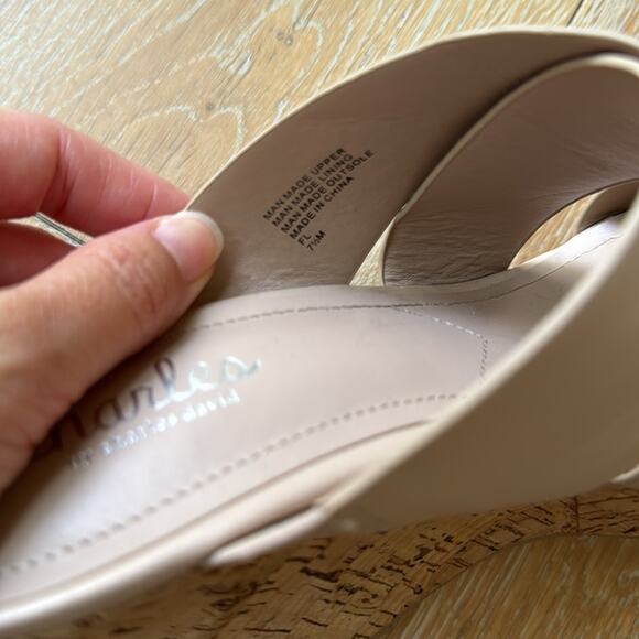 Charles by Charles David Beige Platform Wedge Sandals Size 7.5 - Picture 4 of 7